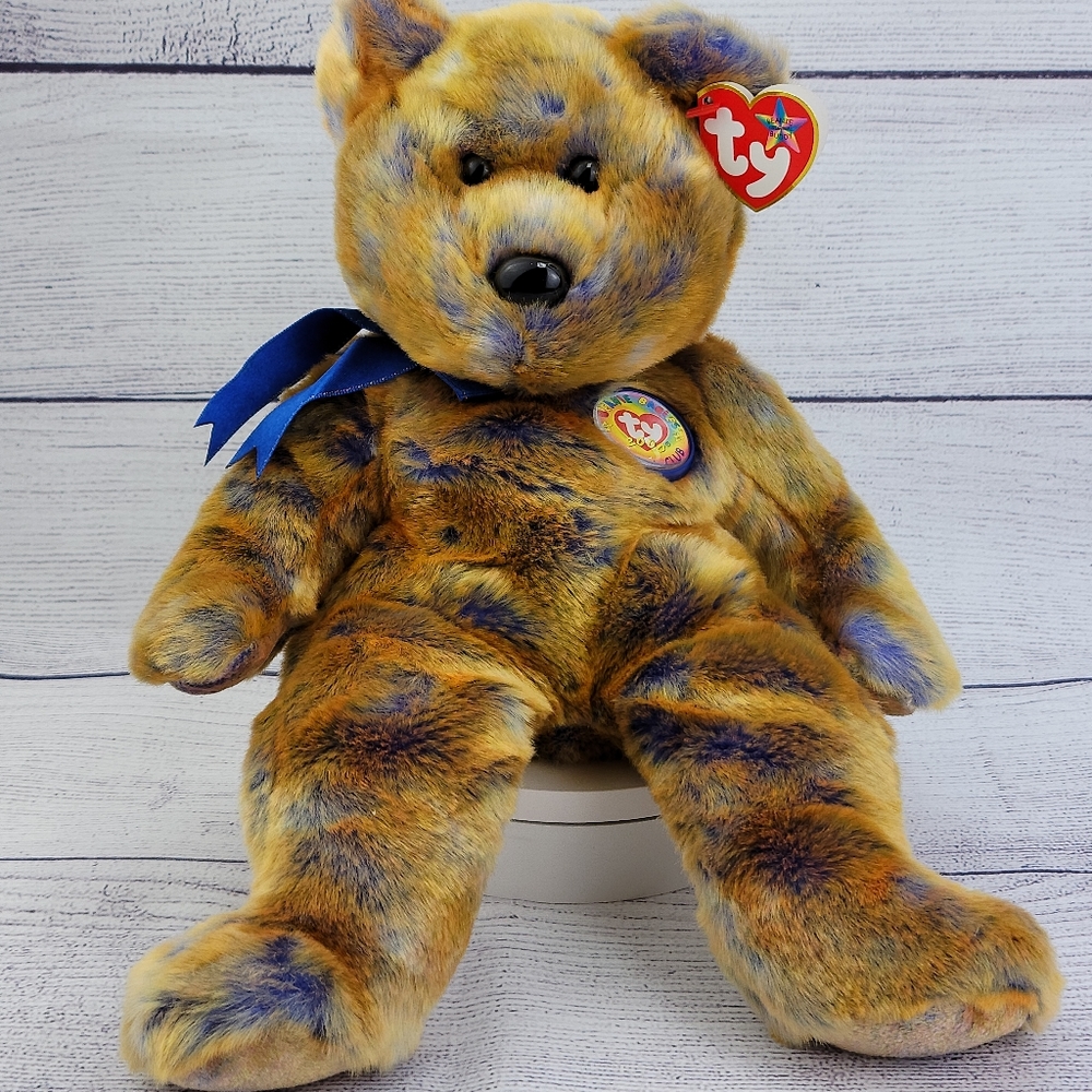 Ty The Beanie Buddies Collection Baby Clubby Bear III 2000 Official Club Plush